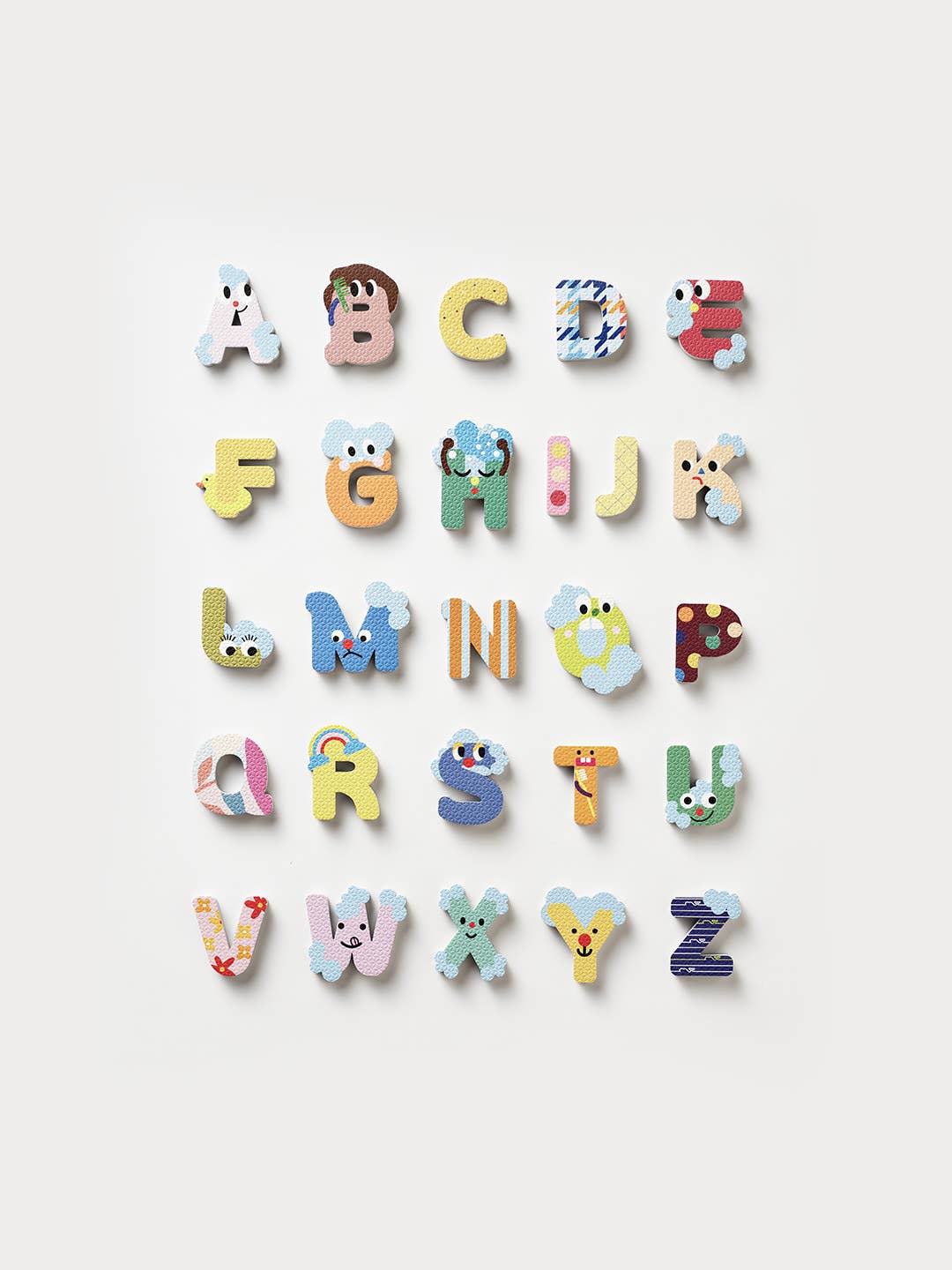 Living Refinery - Creative Play Bath Stickers & Poster Set - Alphabet