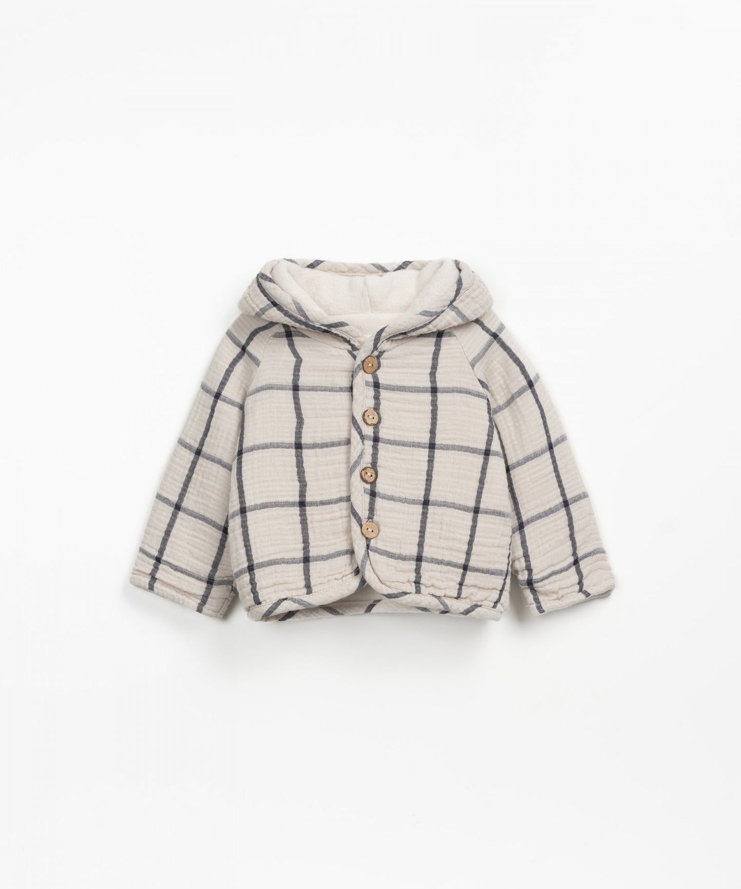 Play Up Checked Woven Hoodie