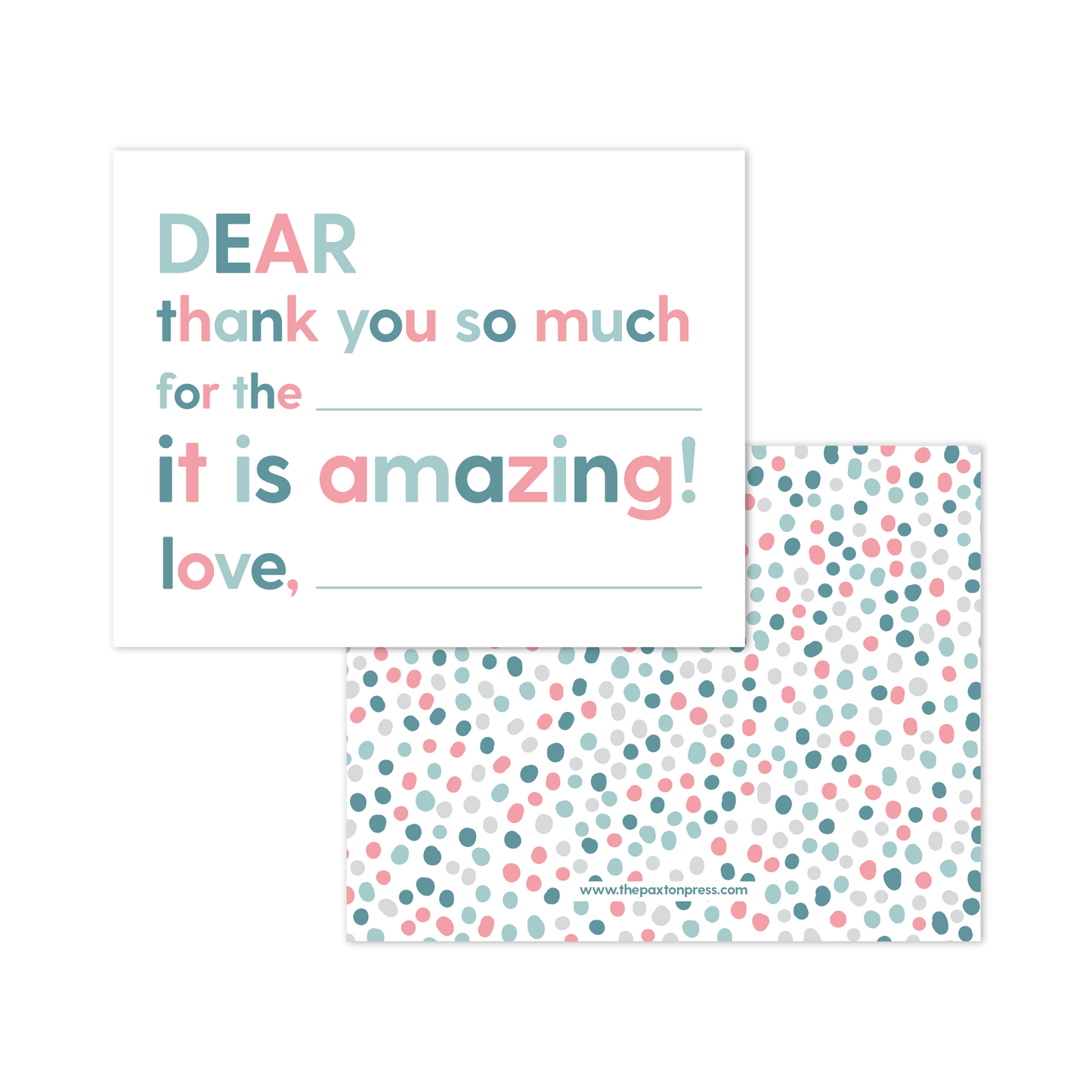 The Paxton Press - Kids Fill-in-the-blank Thank Yous