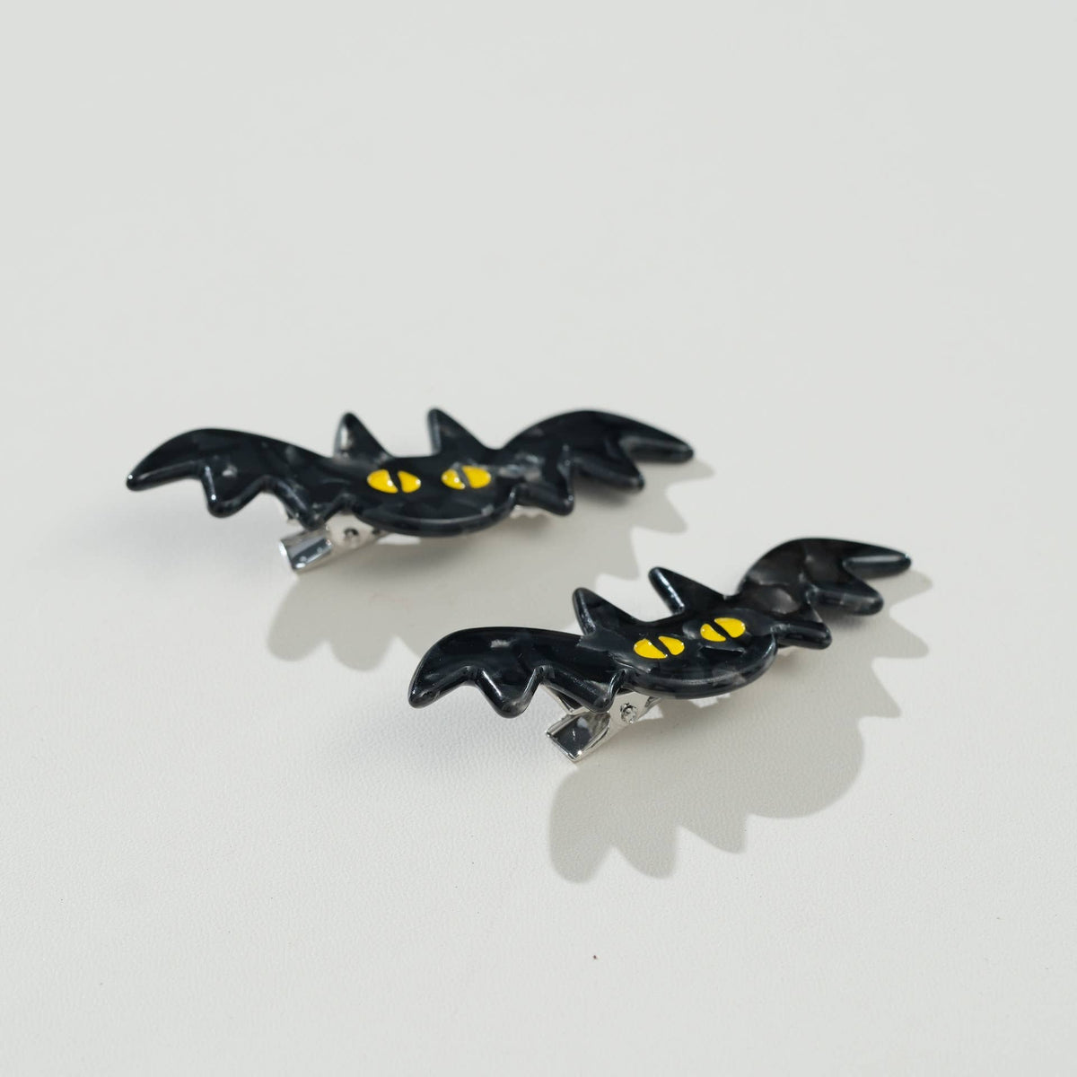 Adorro - Mini Bat Barrette Hair Clip (Set of 2)