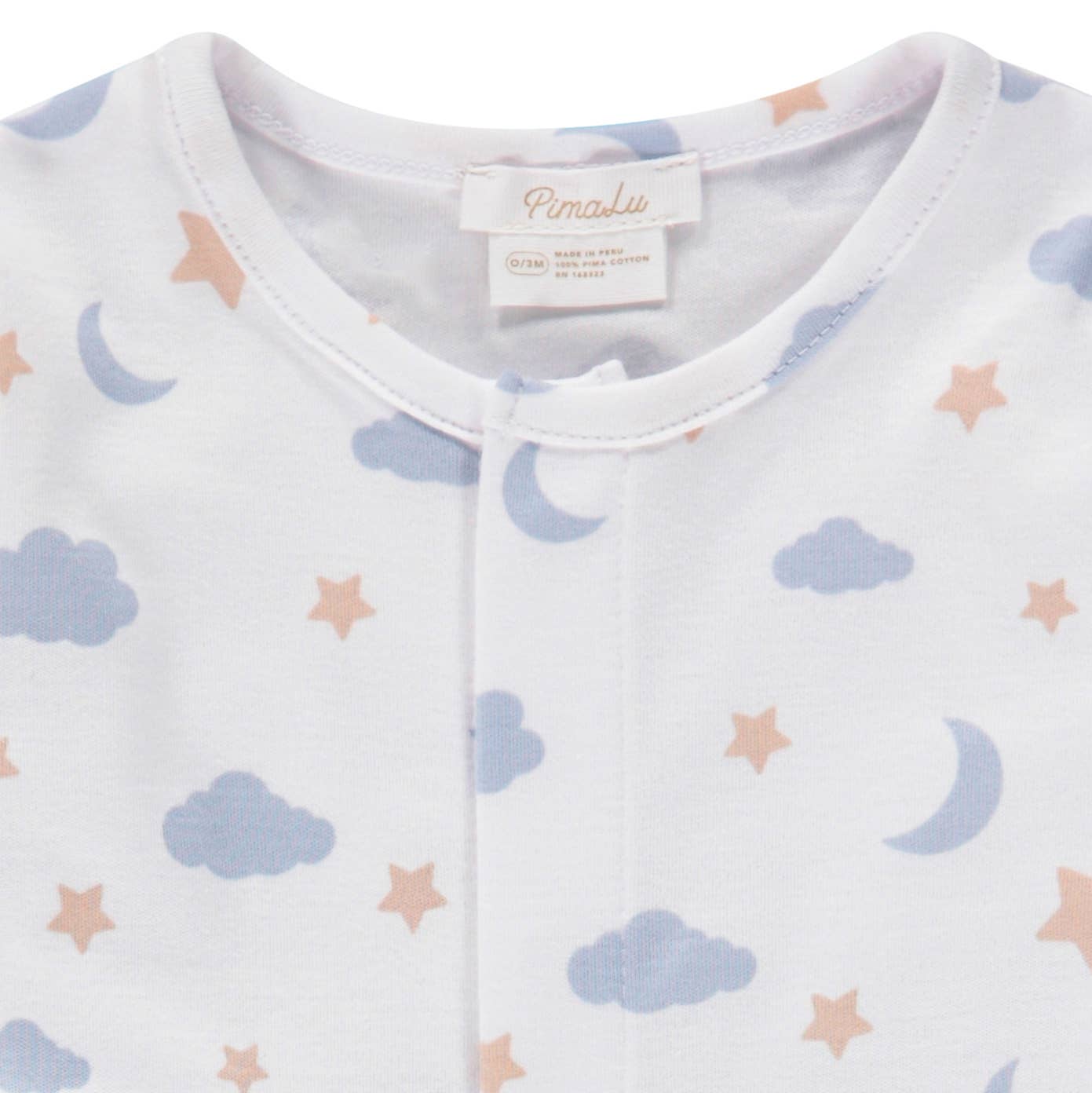 Pimalu - FOOTIE - MOON AND STARS (BLUE)