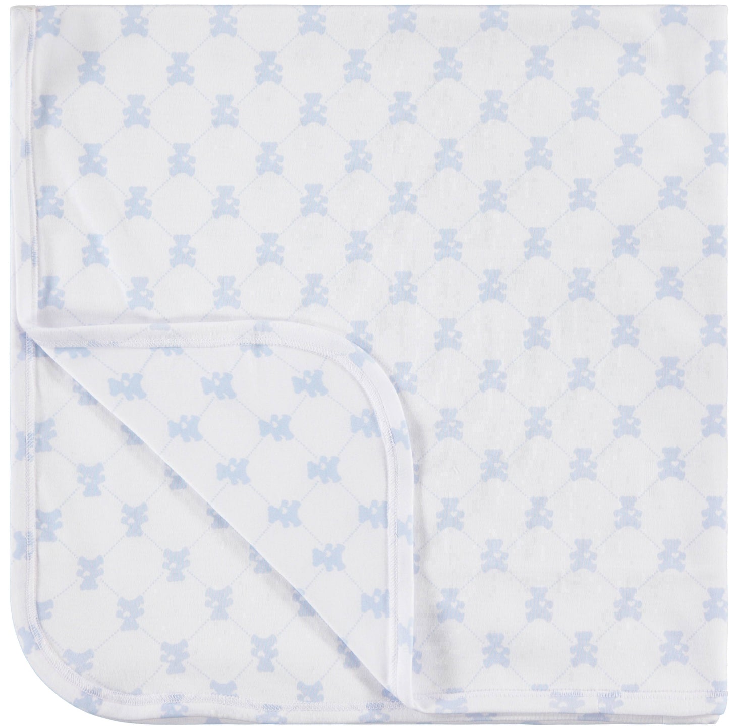 Pimalu - RECEIVING BLANKET - TEDDY BEAR (BLUE)