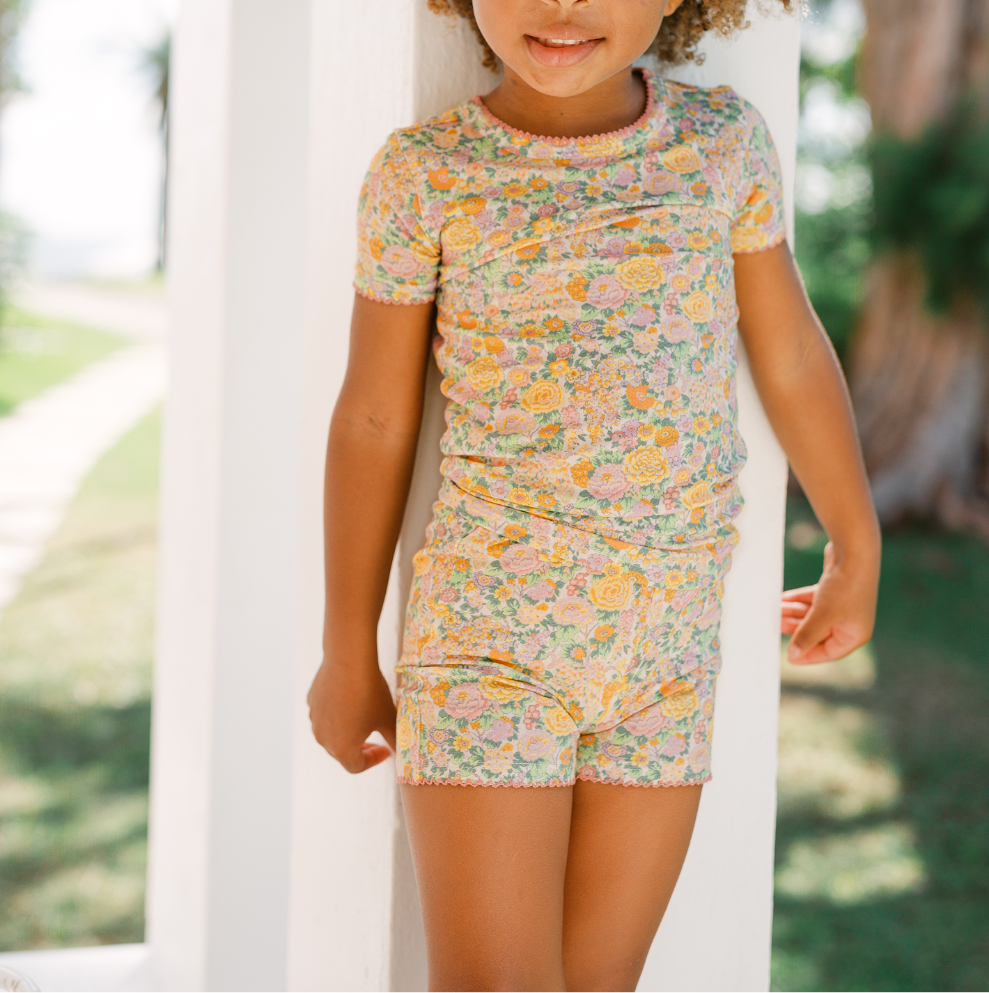 Minnow Girls Liberty of London Pima Shirt and Short Pajama Set
