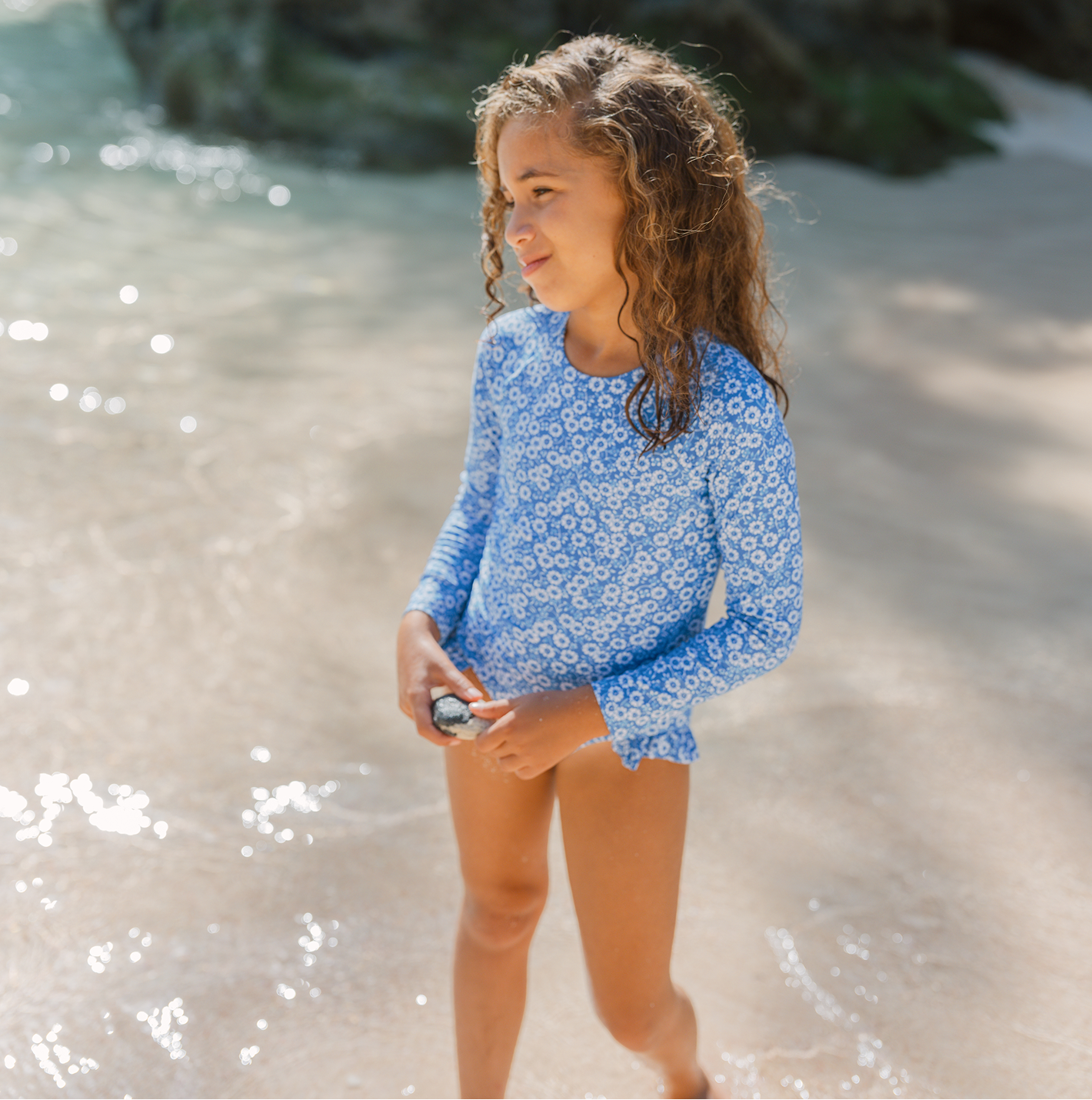 Minnow Girls Rash Guard Set