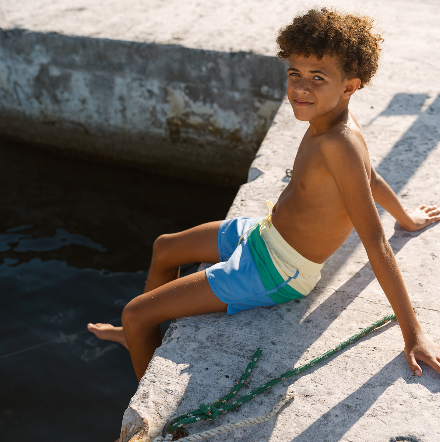 Minnow Boys Color Block Boardie