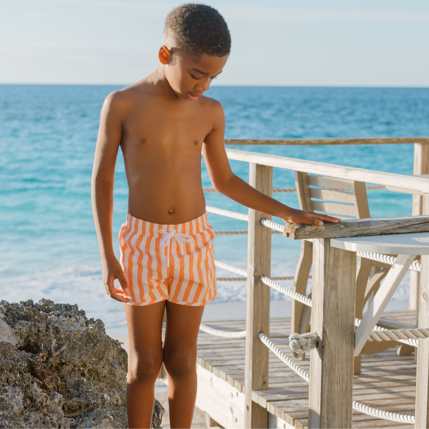 Minnow Boys Stripe Boardie