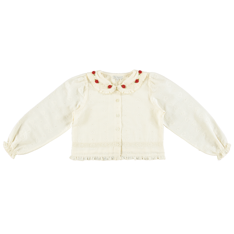 Bebe Organic Anita Baby Blouse - Heart Lace
