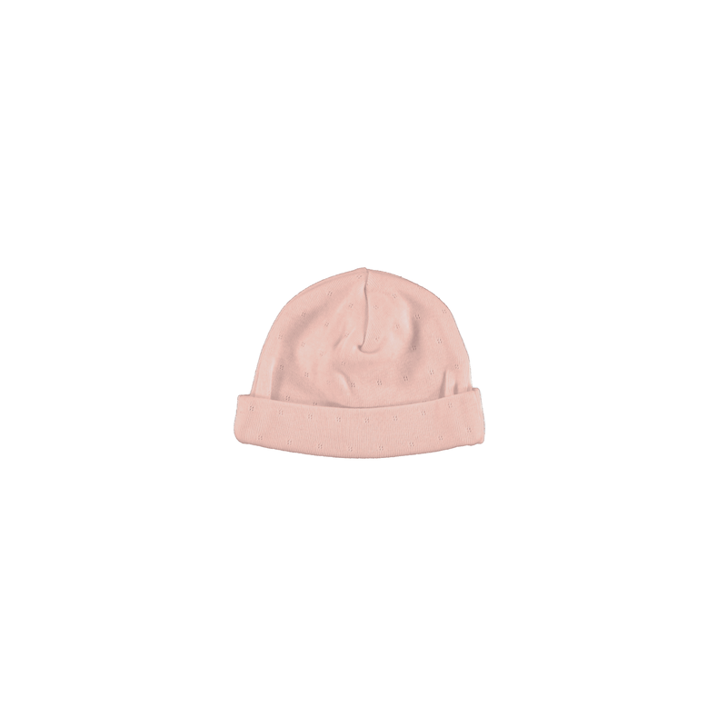 Bebe Organic Bebe Hat - Blush Pointelle