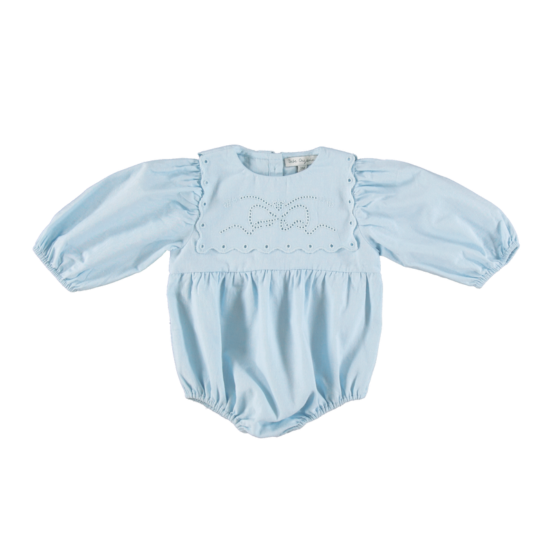 Bebe Organic Evie Romper - Autumn Sky
