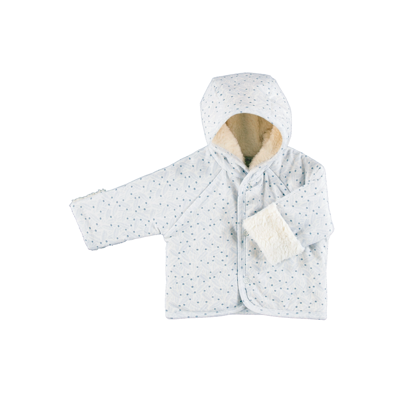 Bebe Organic Iver Jacket - Blue Leaves