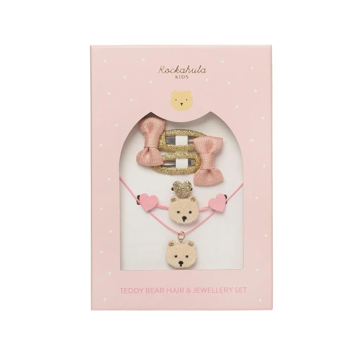 Rockahula Teddy Bear Hair & Jewellery Set