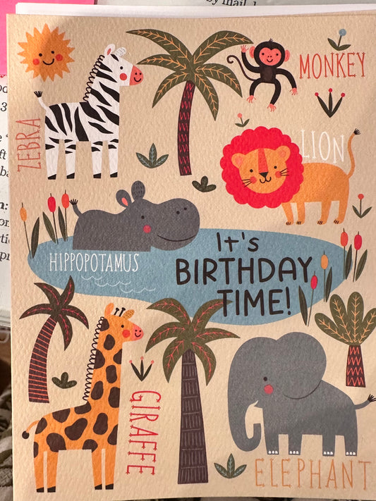 Gina B It's Birthday Time Safari