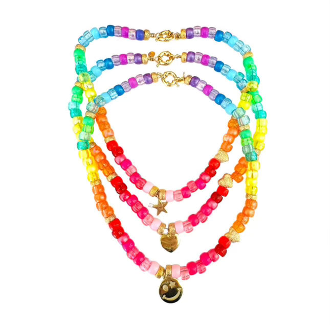 Stackables Rainbow Charms Necklace Big Sis
