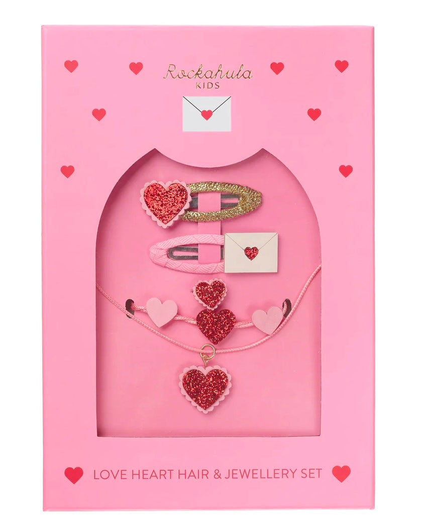 Rockahula Love Hearts Hair and Jewelry Set