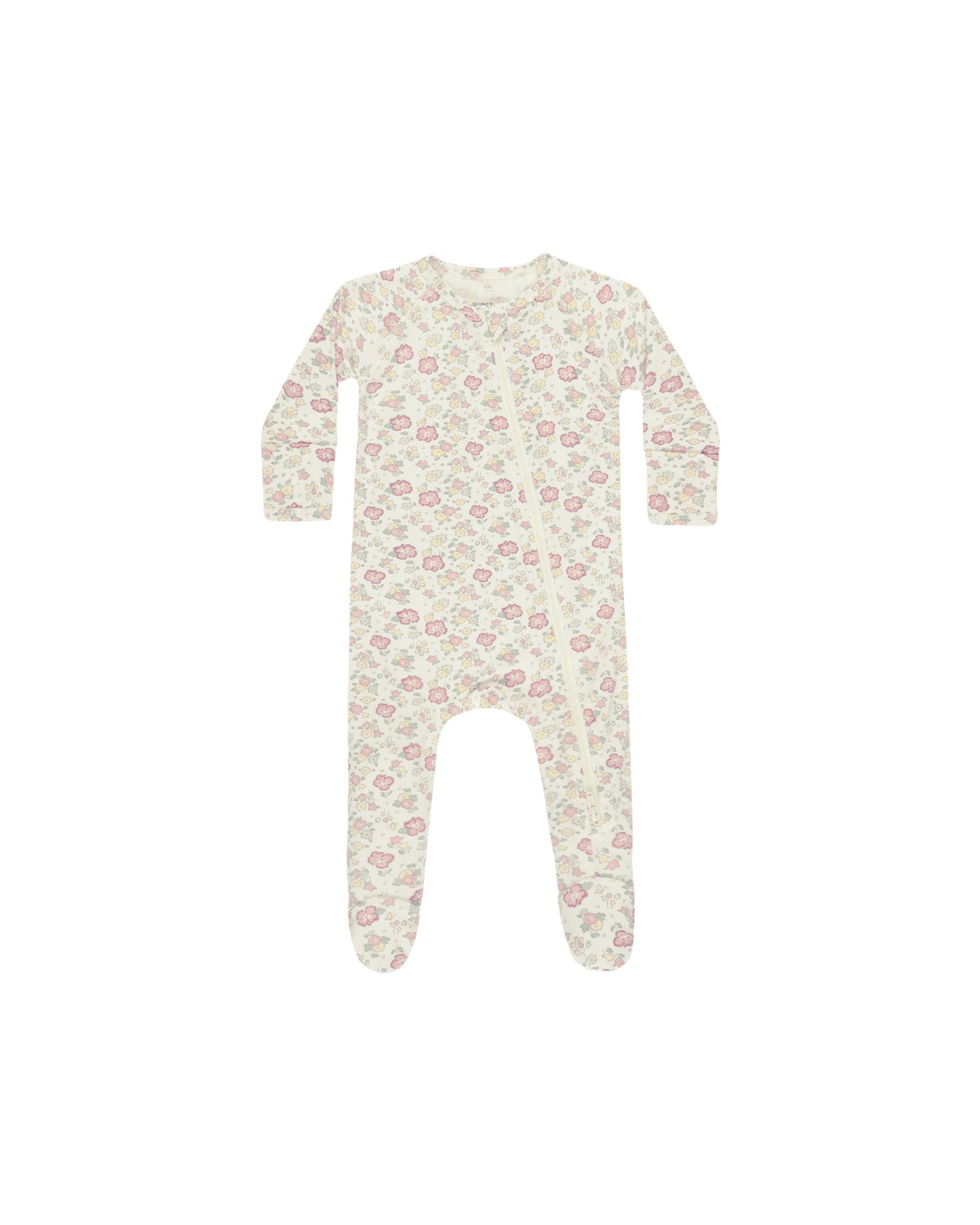 Quincy Mae Bamboo Zip Footie