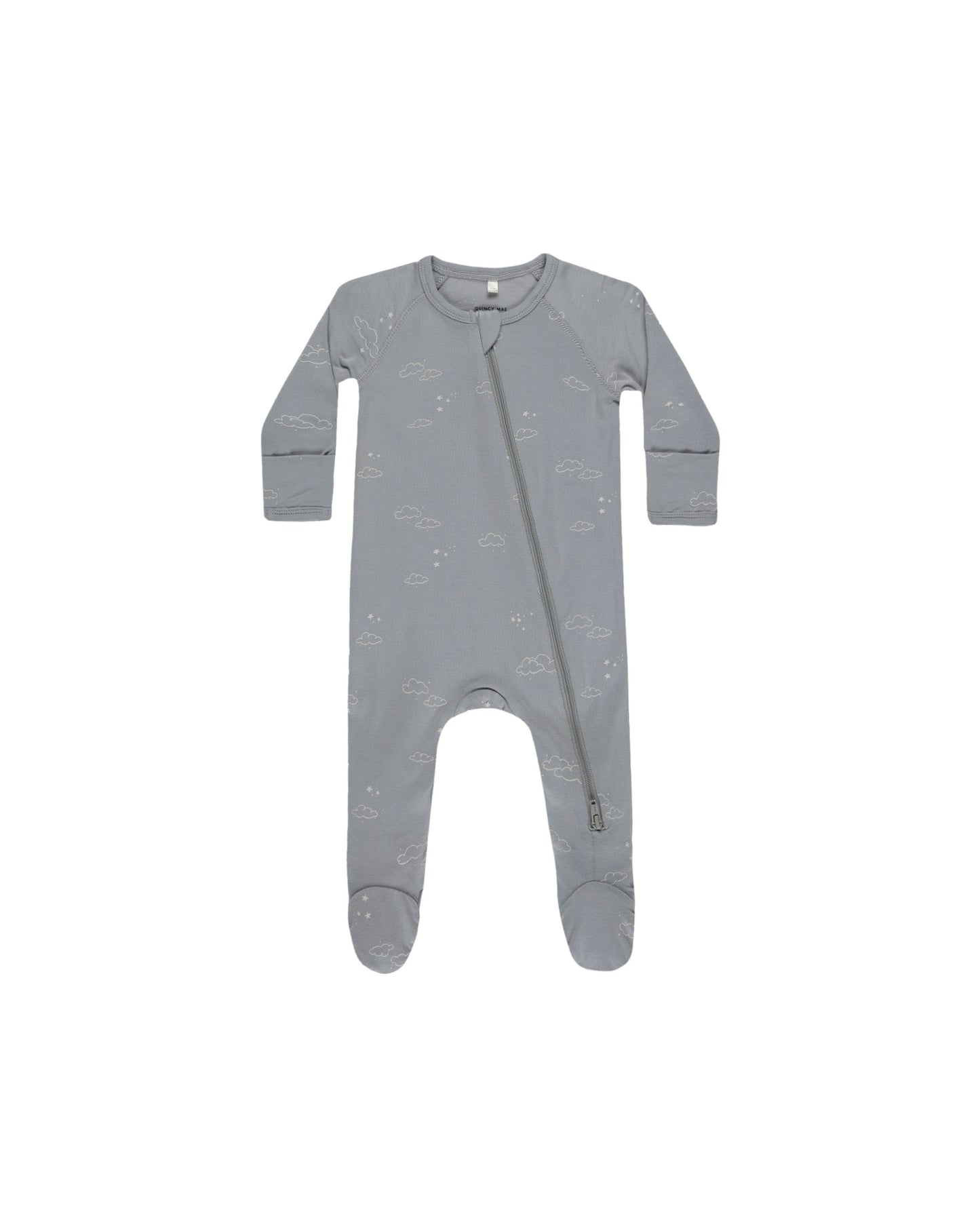 Quincy Mae Bamboo Zip Footie