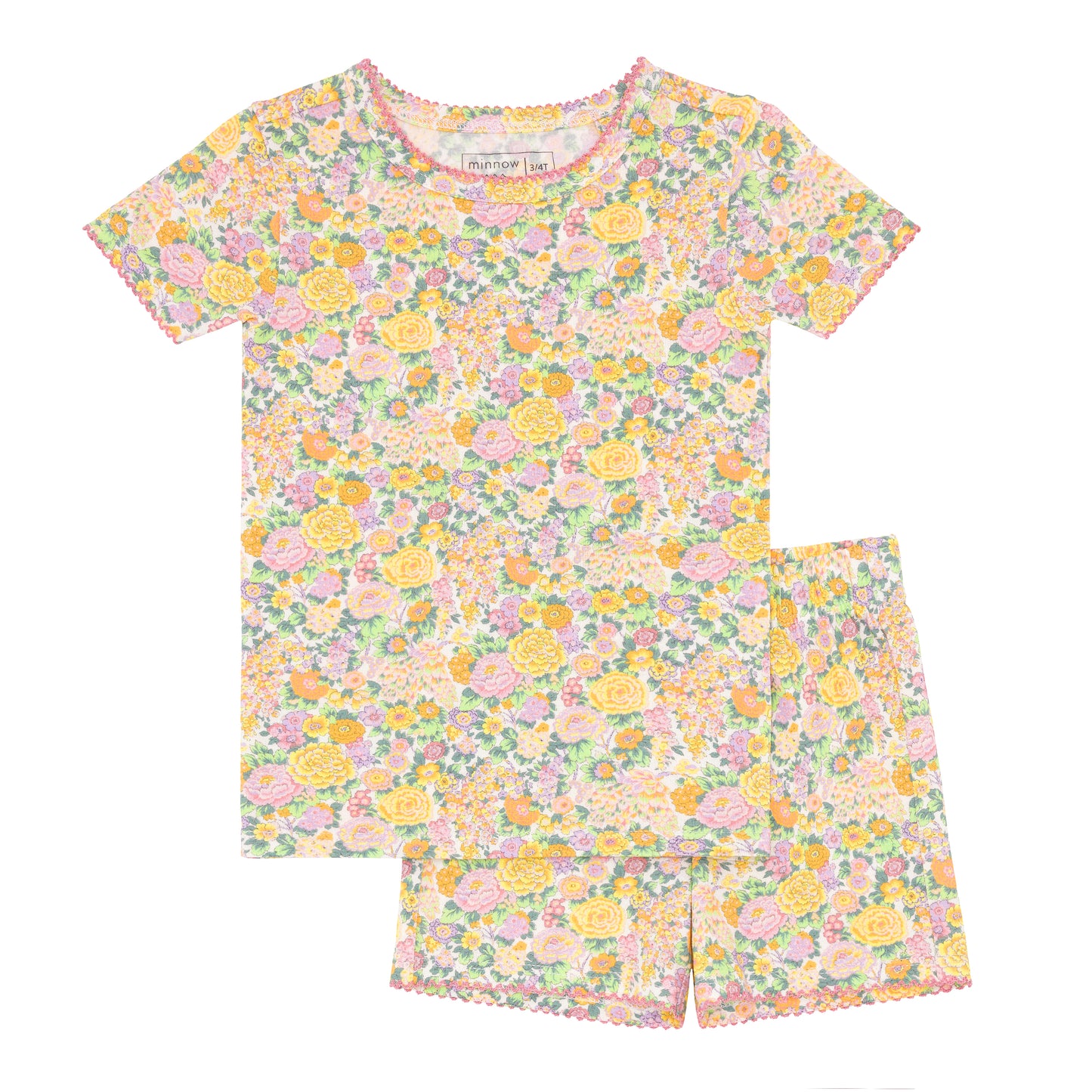 Minnow Girls Liberty of London Pima Shirt and Short Pajama Set