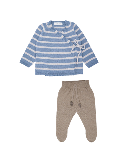 Li & Me Knit Kimono Set