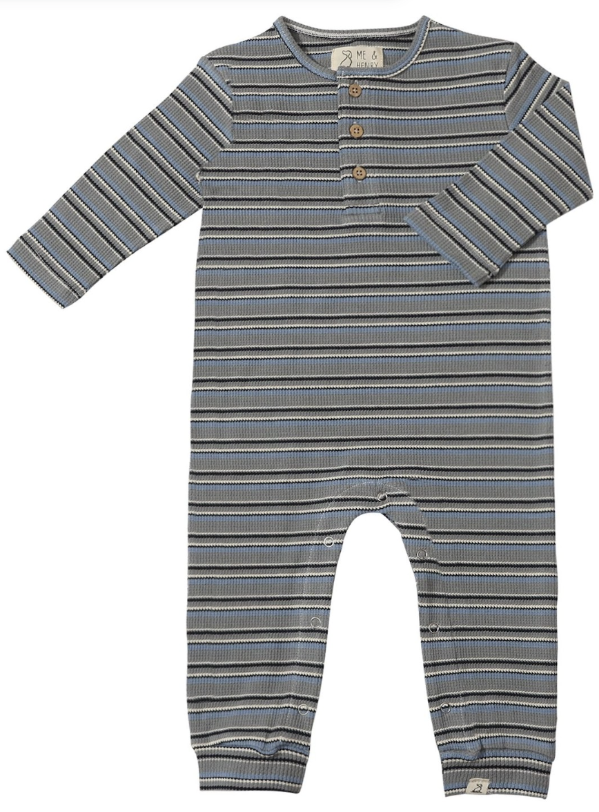 Me & Henry Mason Ribbed Henley Romper