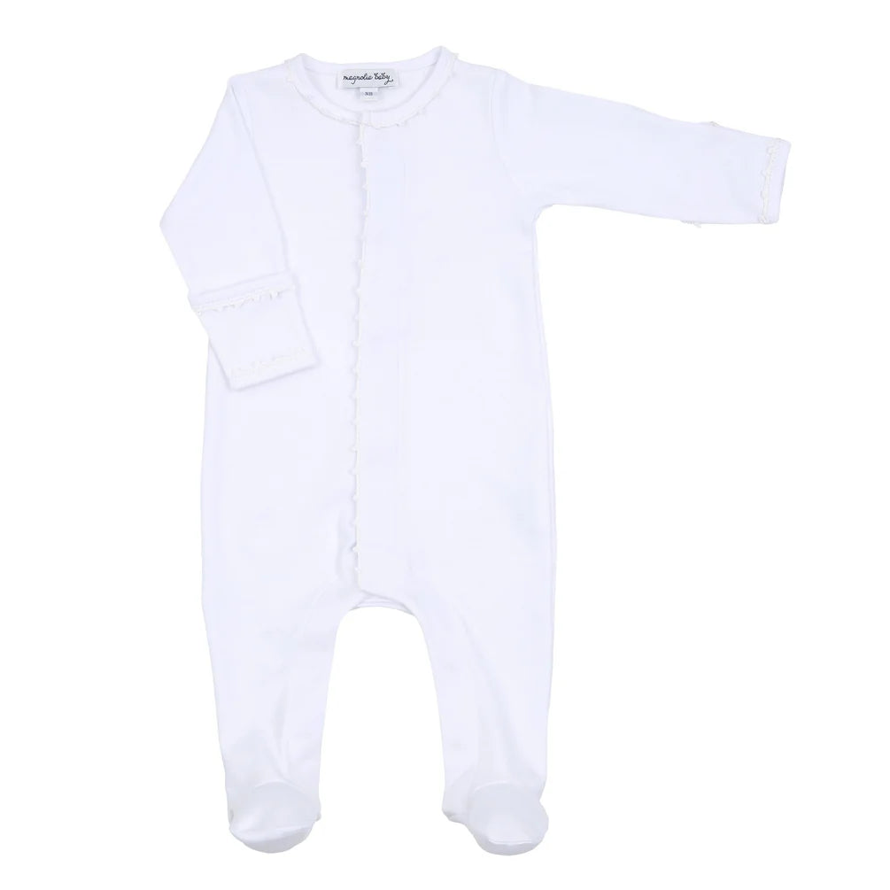 Magnolia Baby Joy Footie with Crochet Trim