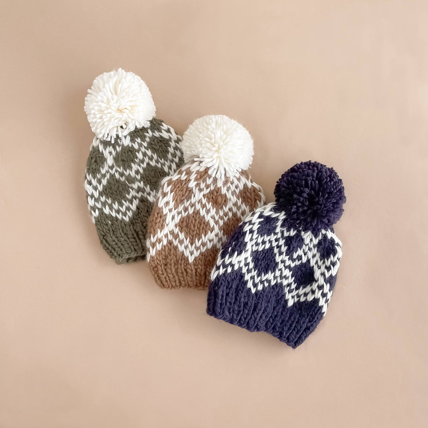 The Blueberry Hill Diamond Faire Isle Hat