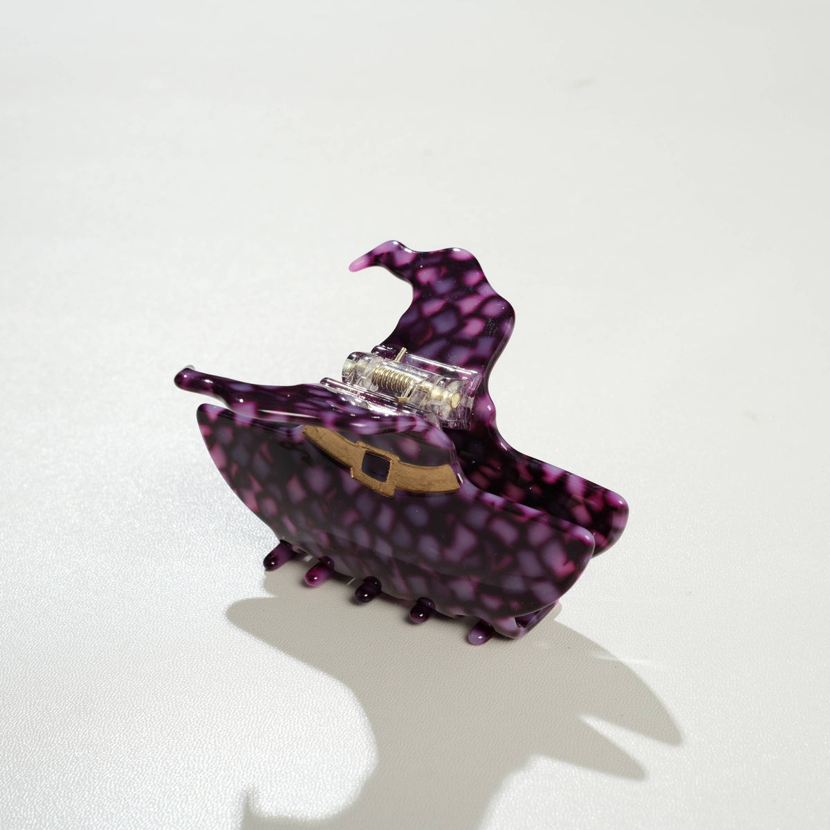 Adorro - Stained Glass Witch Hat Claw Clip - Medium