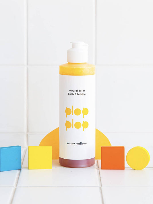 Living Refinery - Plop Plop Natural Color Bubble Bath - Sunny Yellow (230g)