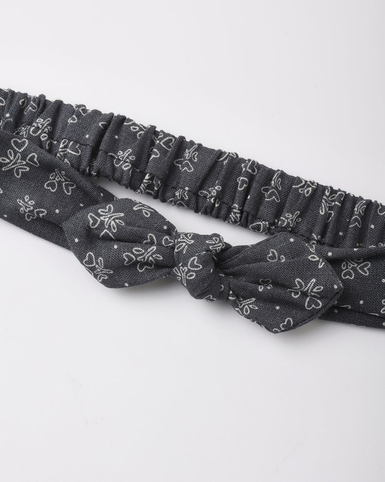 Rylee + Cru Baby Bow Headband Heart Ditsy