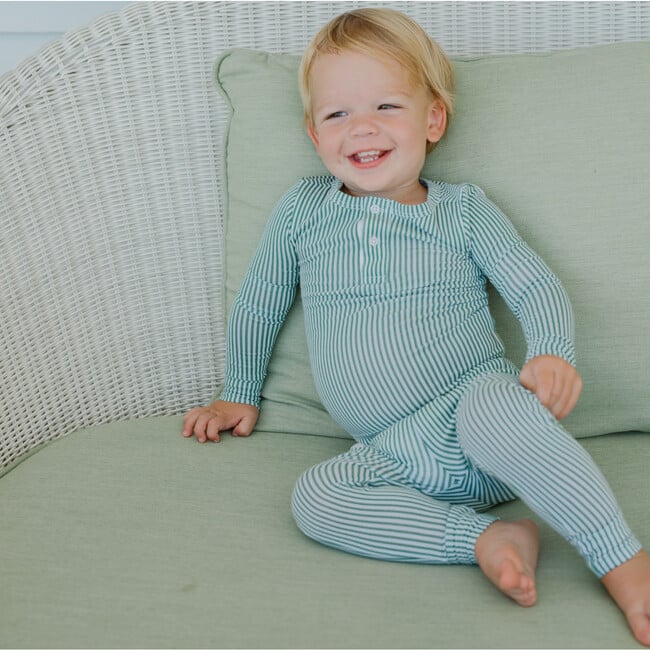 Minnow Pima Henley Pajama Set