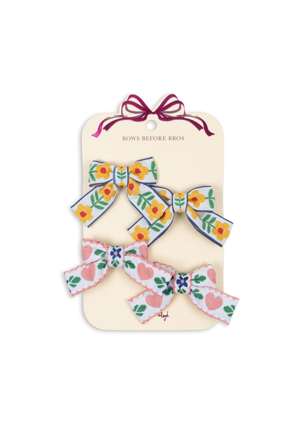 Konges Sløjd 4 Pack Bow Hair Clips