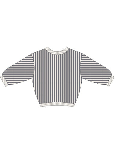 Quincy Mae Relaxed Knit Sweater Stripe