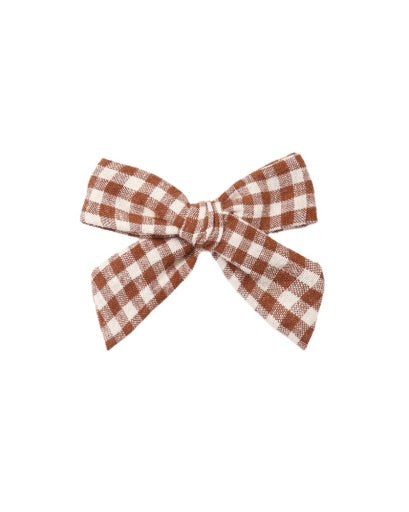 Rylee + Cru Bow Brick Check