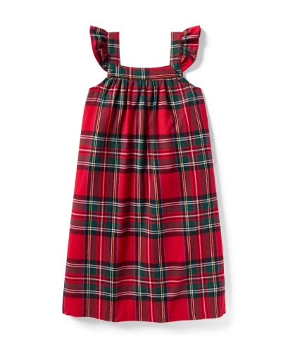 Petite Plume Girls Brushed Twill Clara Nightgown - Imperial Tartan