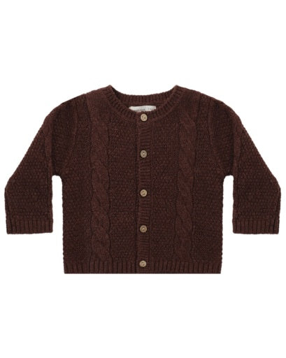 Quincy Mae Knit Cardigan Cherry