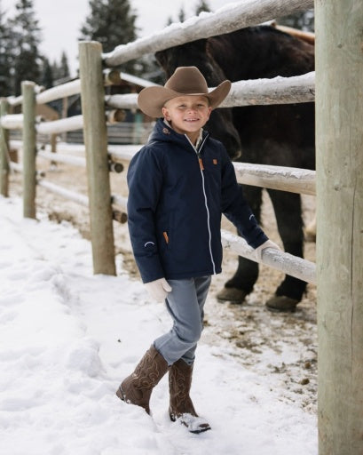 Northern Classics Kids Winter Coat - Navy Blue