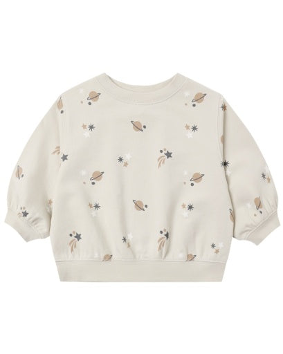 Quincy Mae Oversized Crew Sweatshirt Space