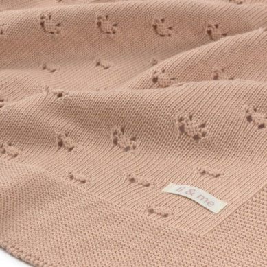 Li & Me Patterned Knit Blanket