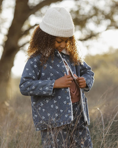 Rylee + Cru Long Chore Coat Heart Ditsy