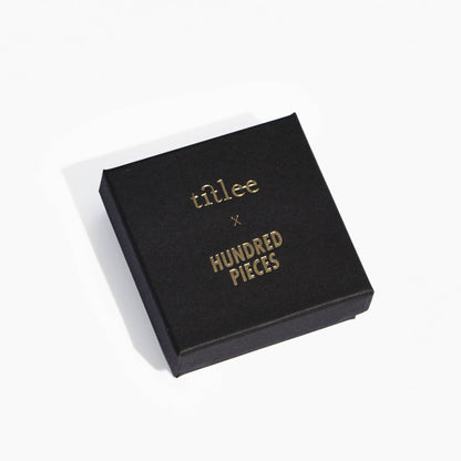 Titlee - COEUR BRISÉ broken heart necklace x Hundred Pieces