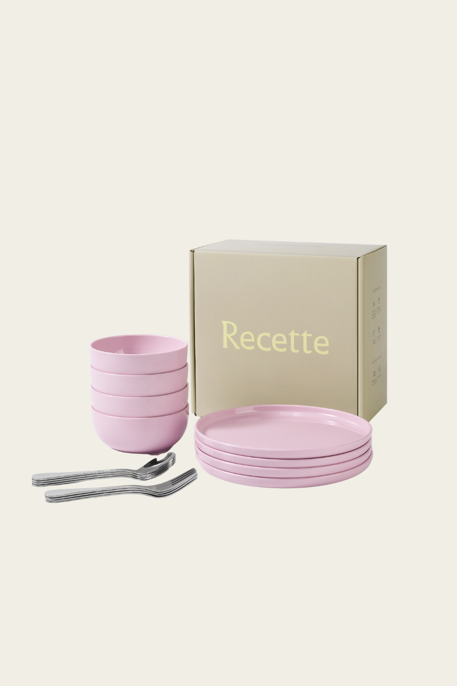 Recette - Complete Dinnerware Set | Pink