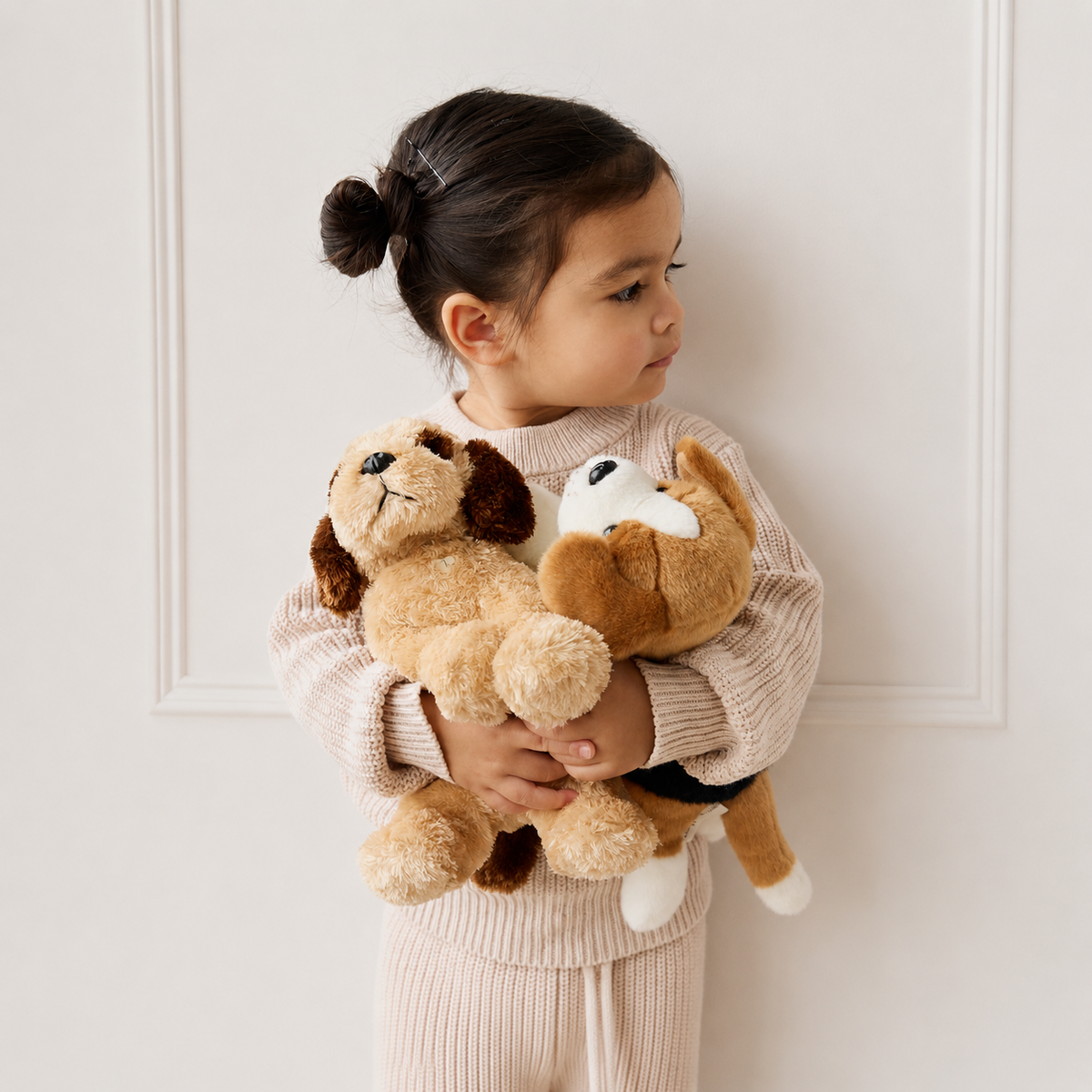 Snuggle Bunnies - Shih Tzu Dog Stuffed Animal - Coco (9" Brown)