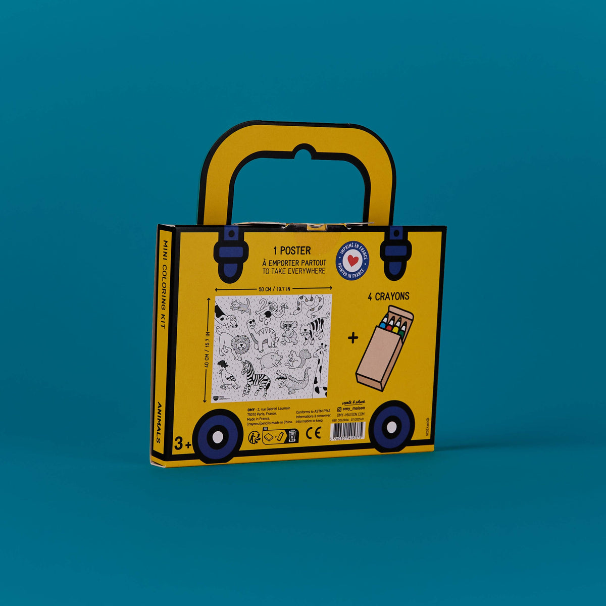 OMY - MINI POCKET COLORING - ANIMALS