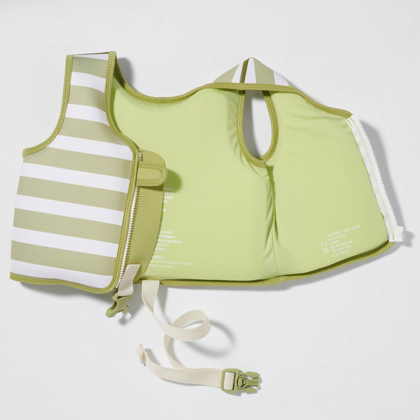 Sunnylife - Kids Swim Vest 2-3 Into the Wild Khaki