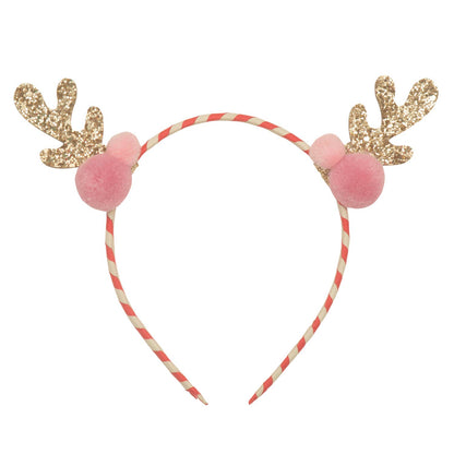 Rockahula Kids - Stripy Pom Pom Reindeer Headband