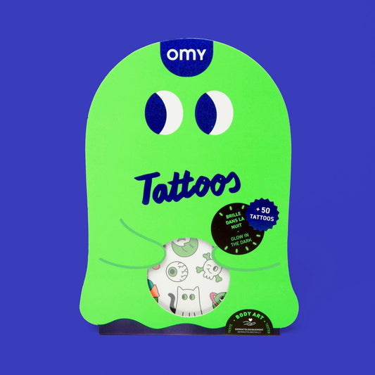 OMY - TEMPORARY TATOOS - GLOW IN THE DARK