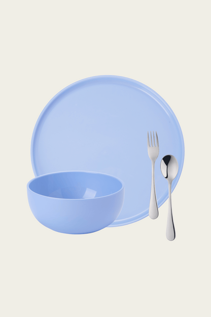 Recette - Plate and Bowl Set | Blue