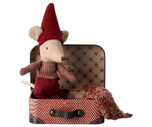 Maileg Christmas Mouse - Baby in Suitcase