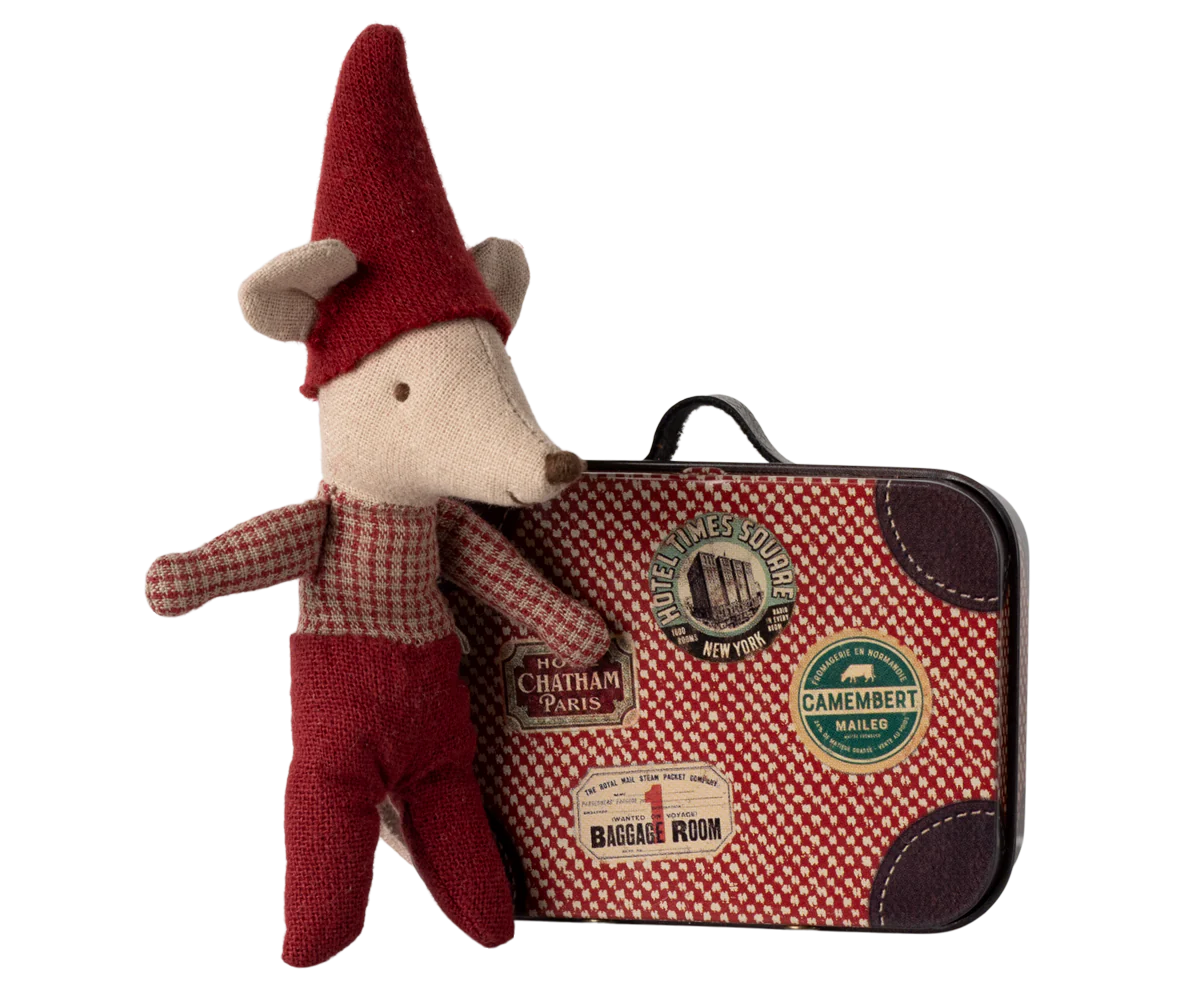 Maileg Christmas Mouse - Baby in Suitcase