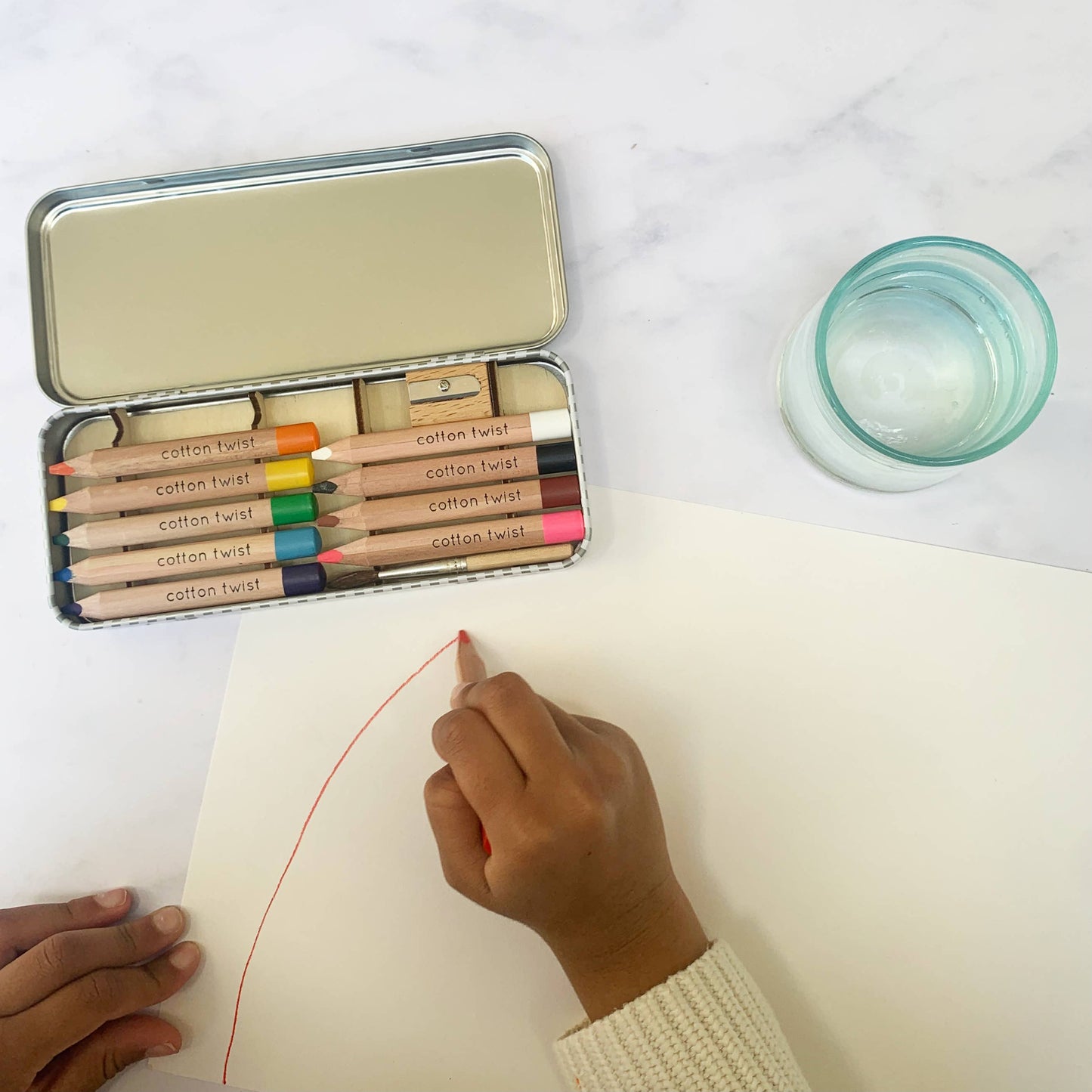 Cotton Twist - Jumbo Watercolour Pencils Tin