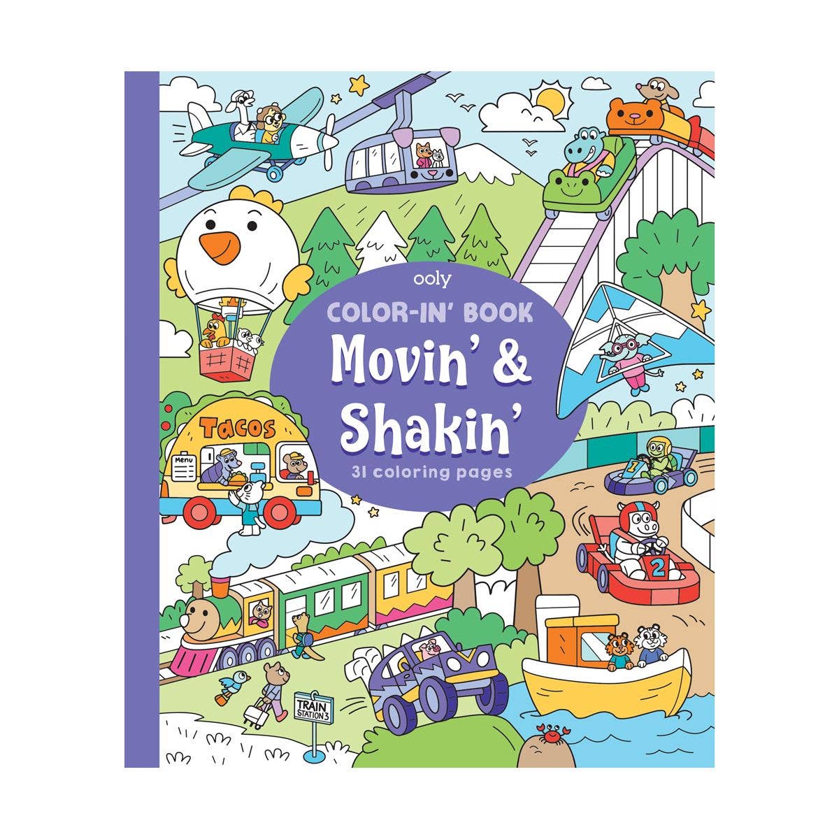 OOLY - Color-In' Book: Movin' & Shakin'